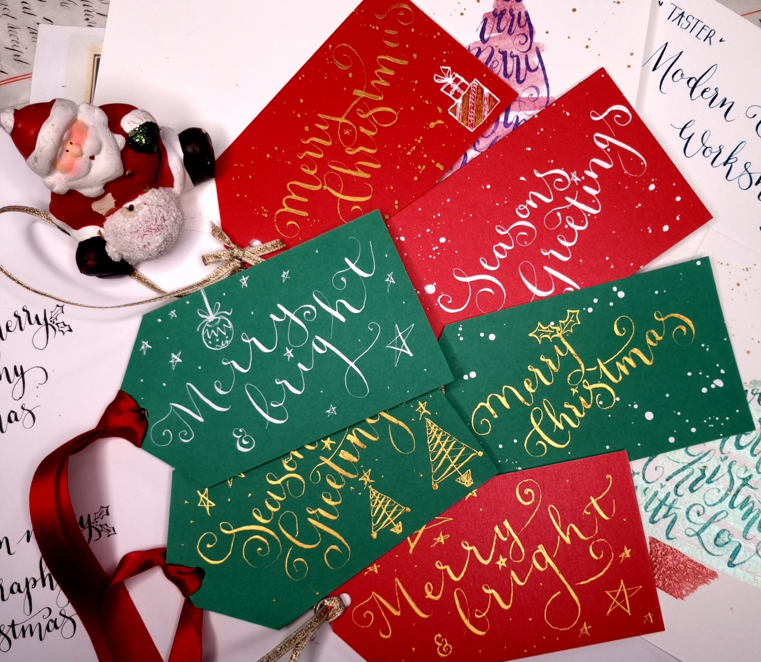 Jane Lappage ‘Christmas Modern Calligraphy Tag’ - CANCELLED