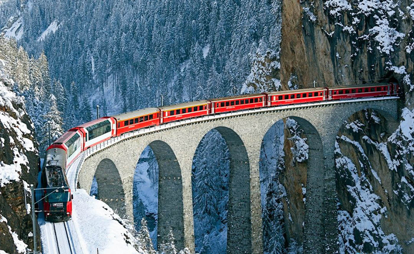 Snow & Ice; Scenic Swiss Railway Journeys, A Talk by Alan Coltman