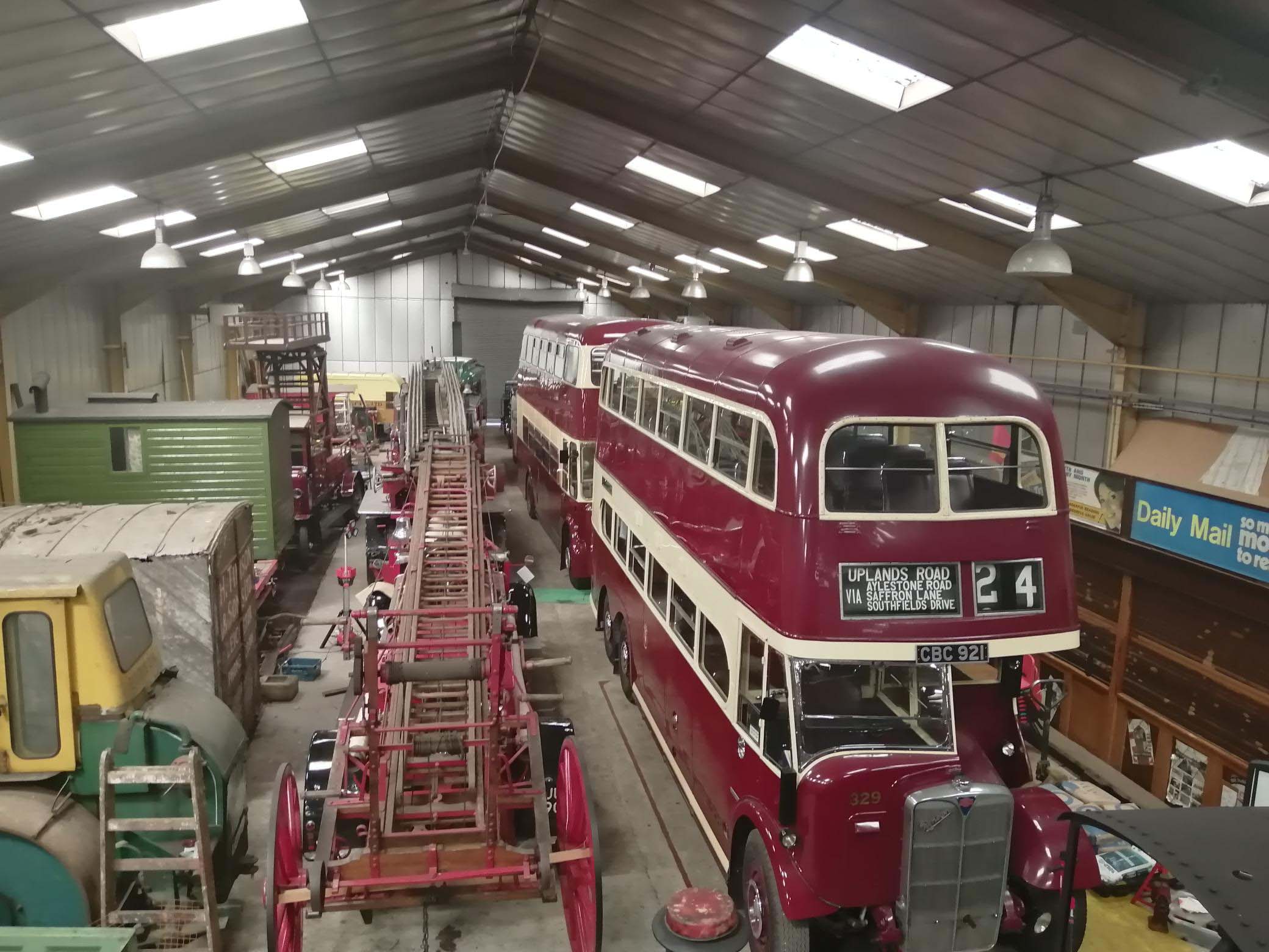 Abbey Pumping Station Railway Day, Transport Shed Tours