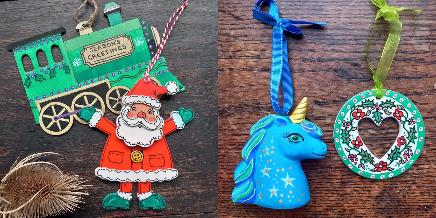 Paint a Christmas decoration