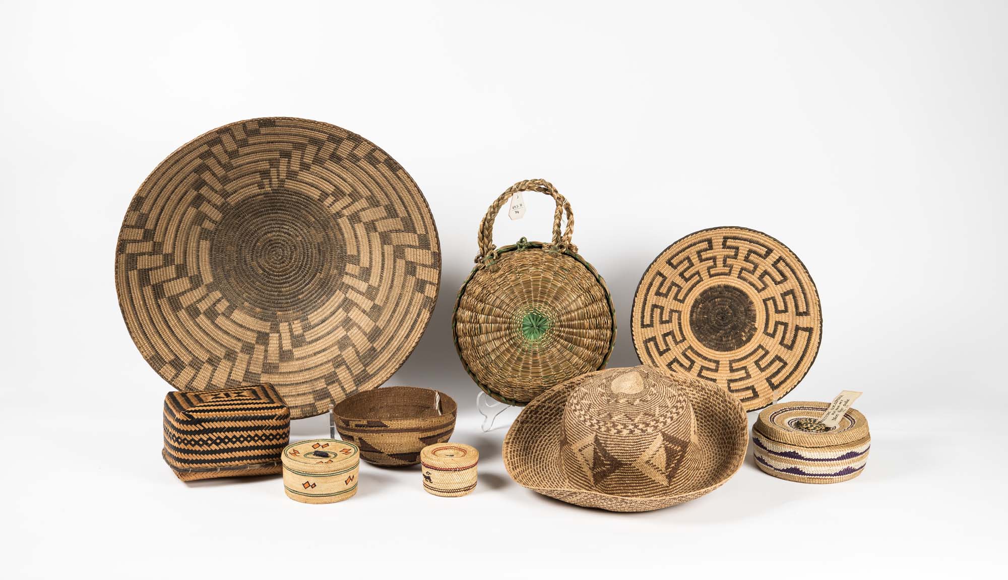 A photo of basketry from the American Southwest