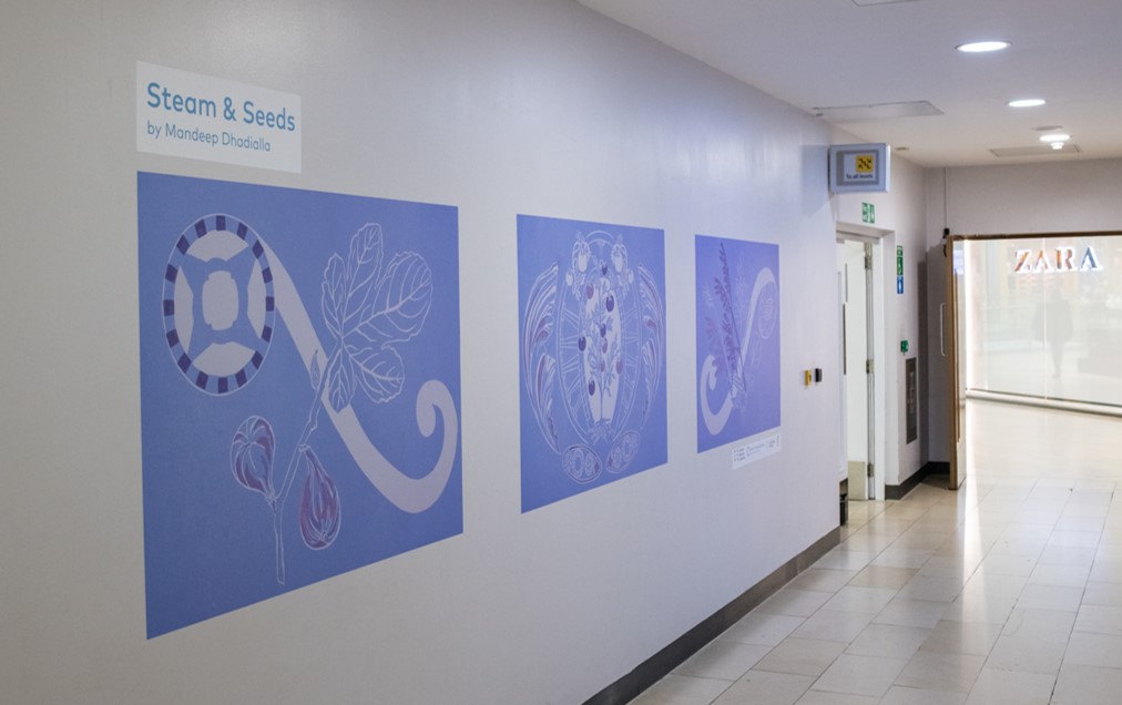 Steam and Seeds on display at Highcross Shopping Centre, 2023