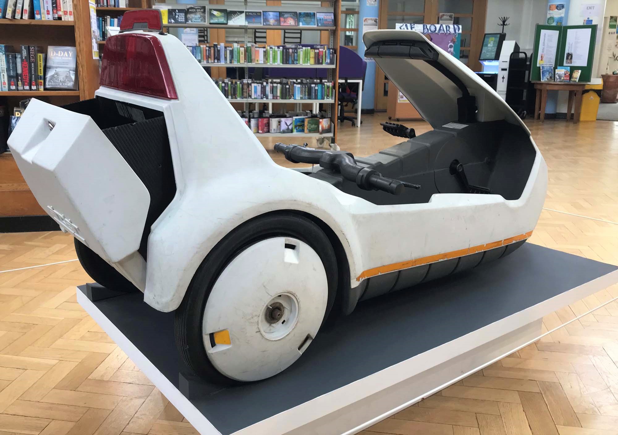 The Sinclair C5 displayed at a recent community event