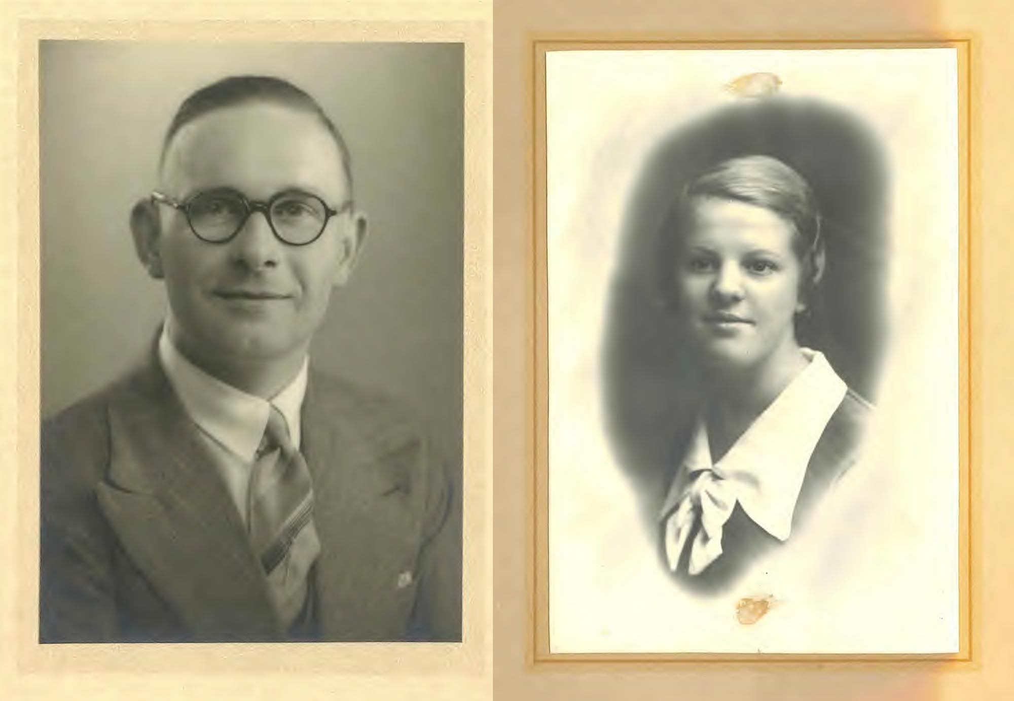 two portrait photographs