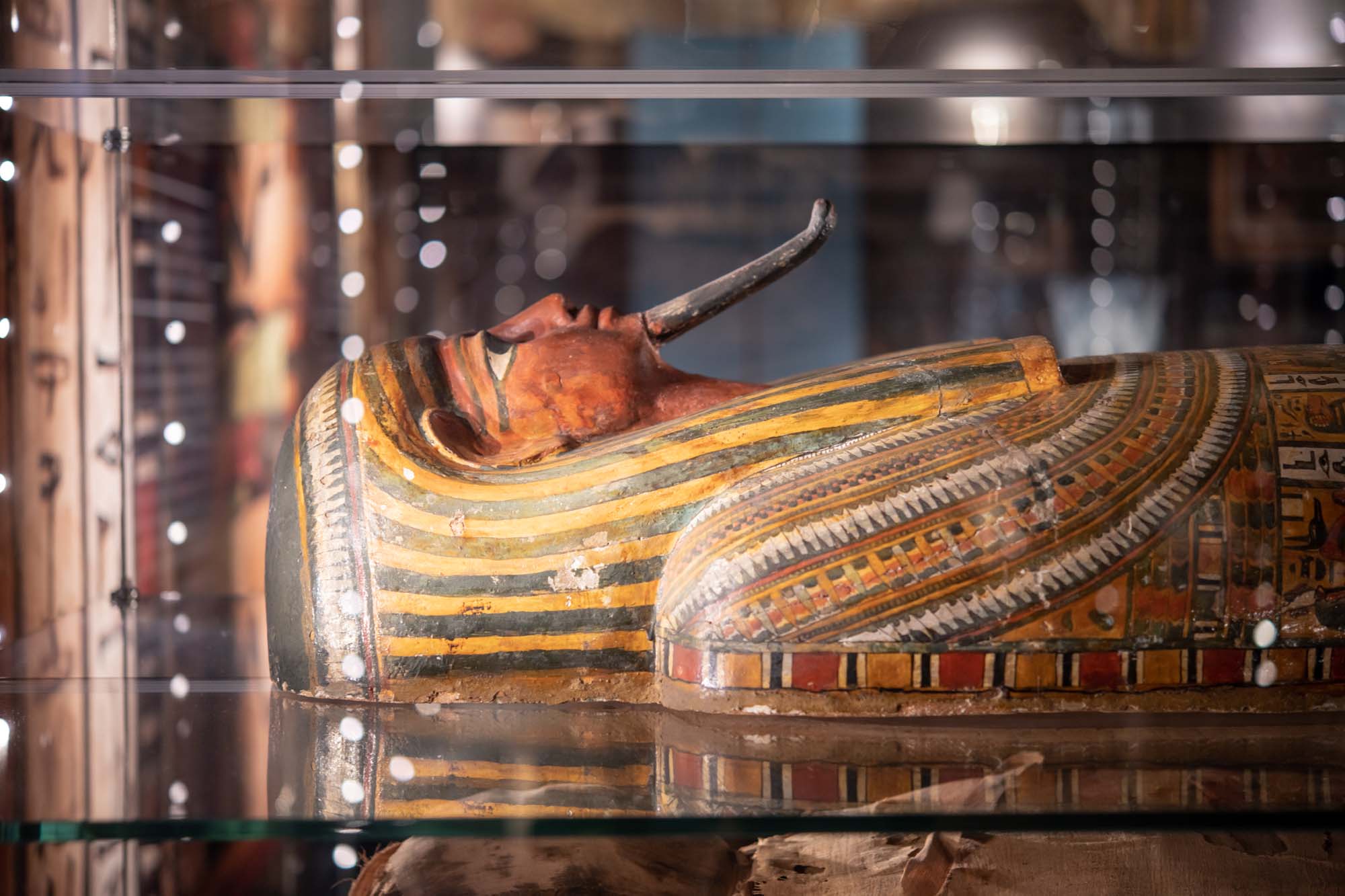 Photo of an Egyptian sarcophagus