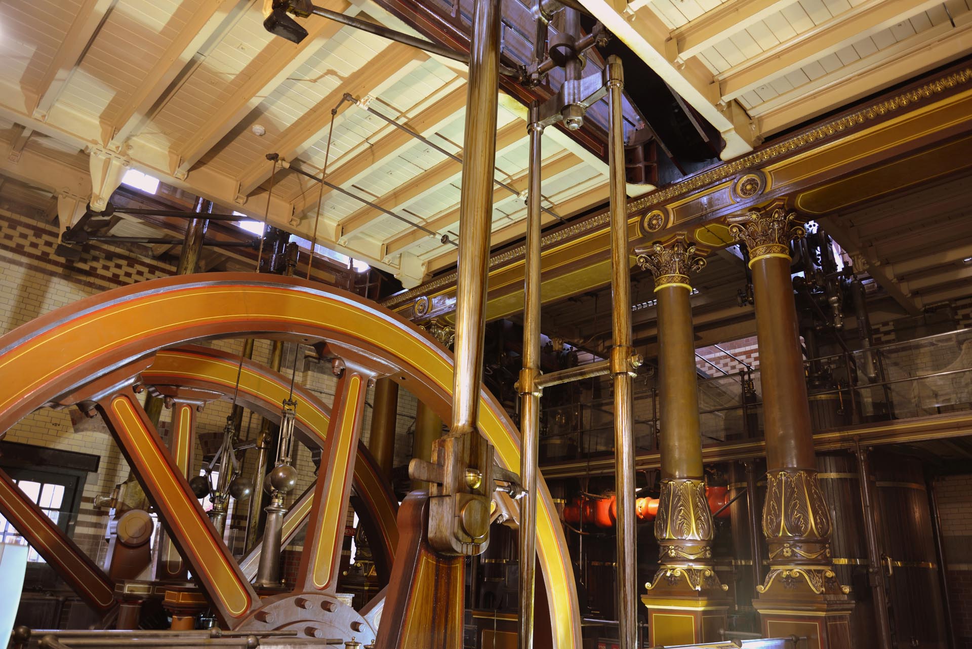 The beam engines at Abbey Pumping Station