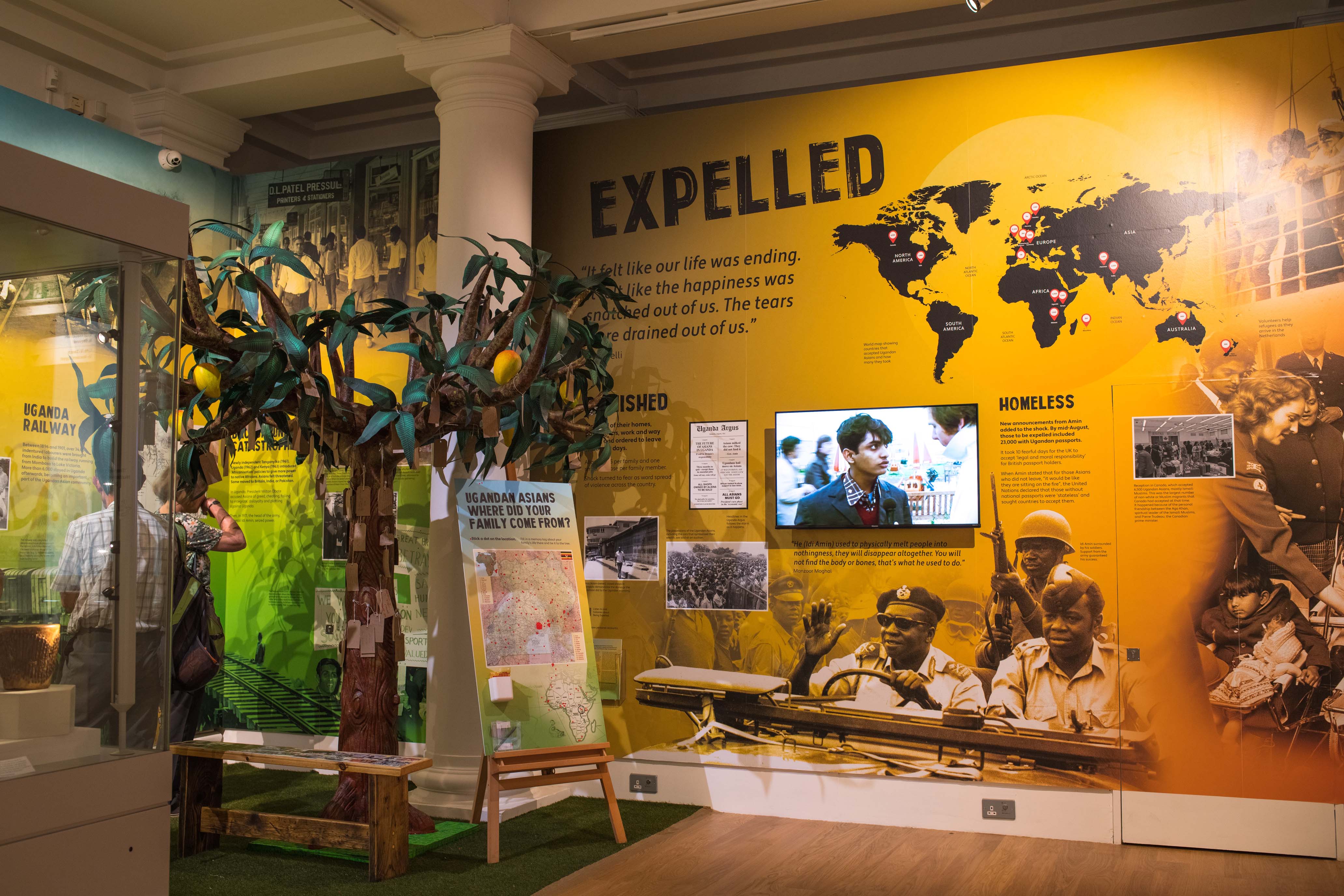 The exhibition when it was on display at Leicester Museum & Art Gallery