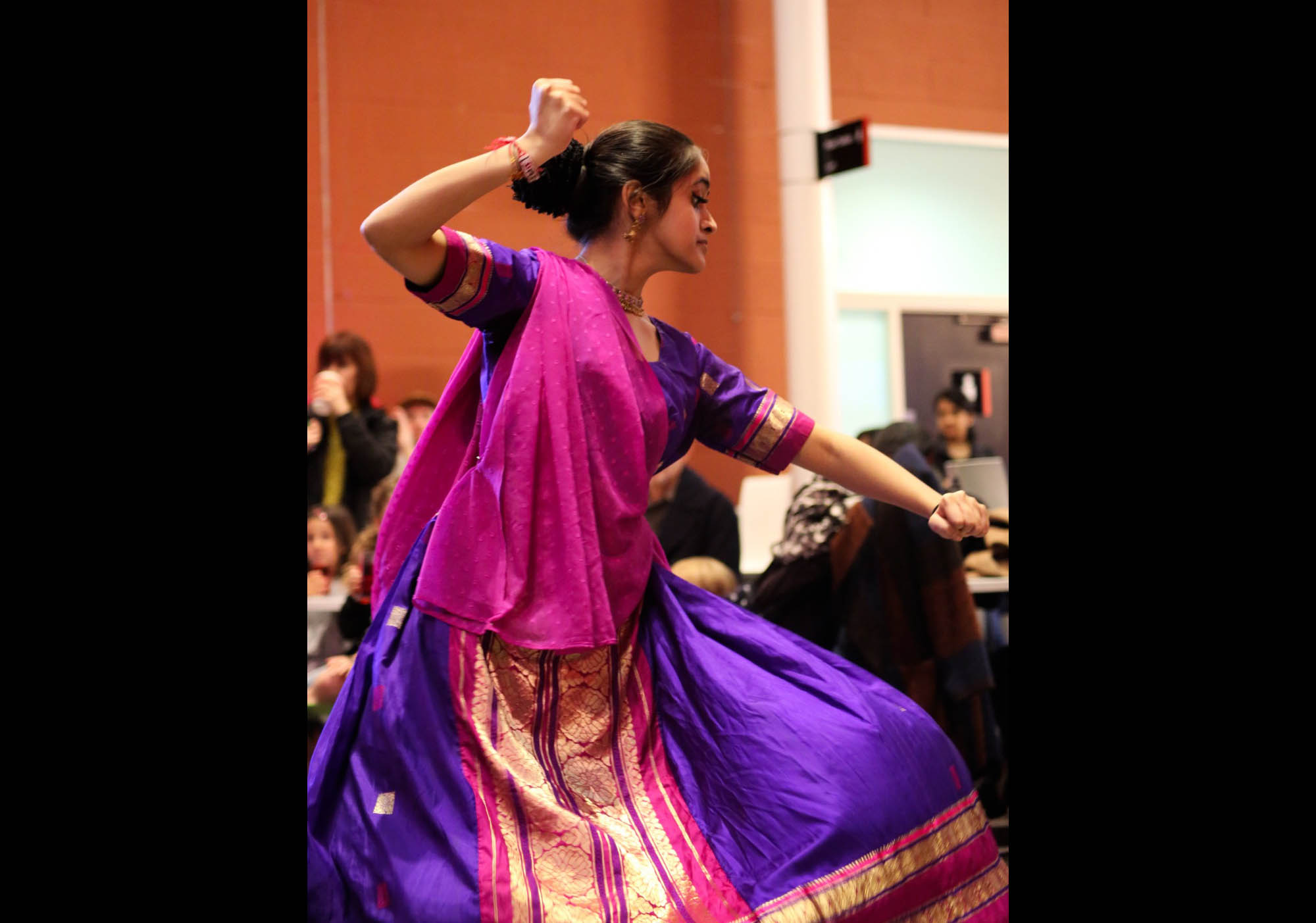 Purple Silk Hindu-style Kathak