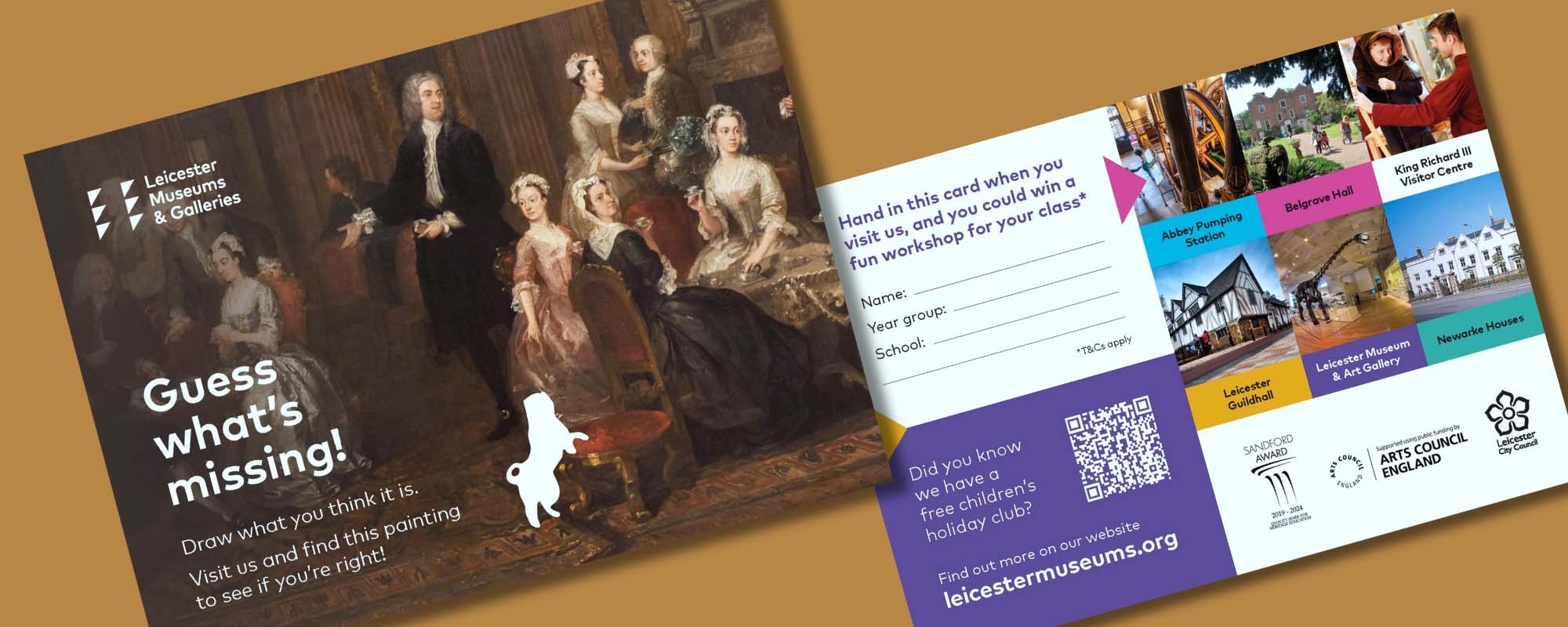 Postcard Prize Draw October 2023 Leicester Museums